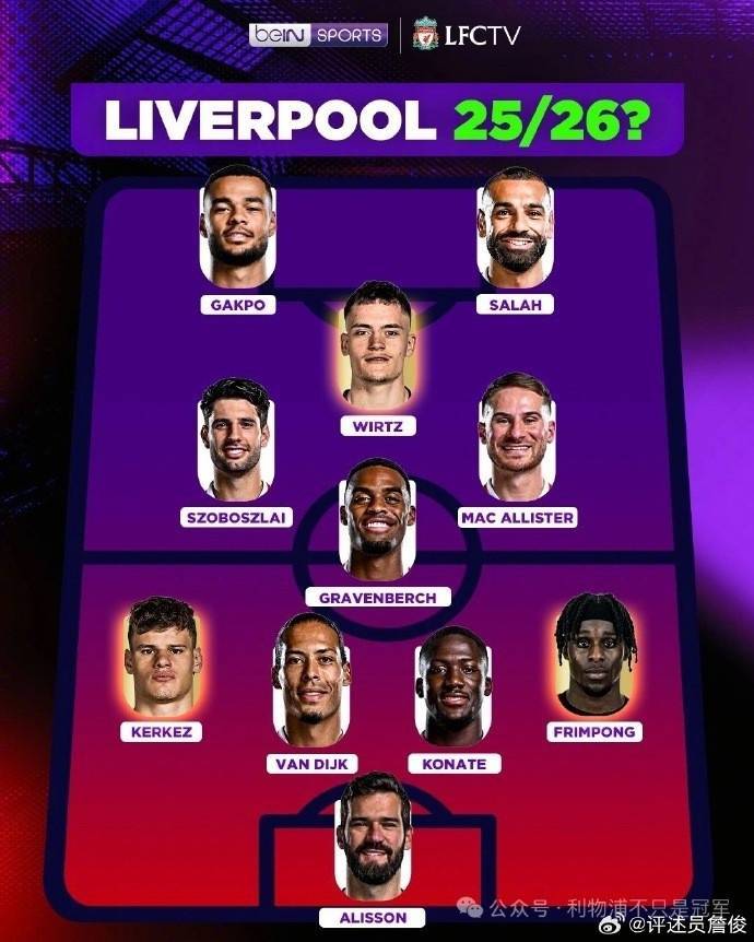 詹俊：若利物浦能跟上曼城的引援步伐，下赛季这样的首发可否一战